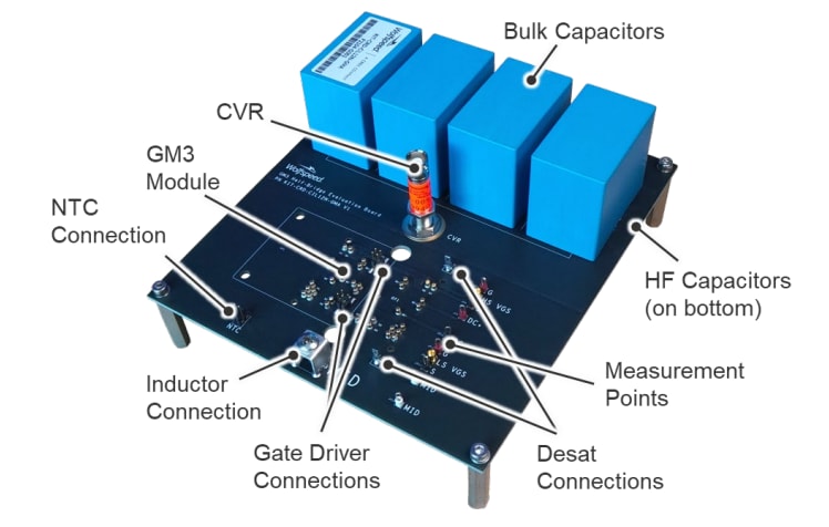 Wolfspeed Carte d'évaluation WolfPACK™ KIT-CRD-CIL12N-GMA